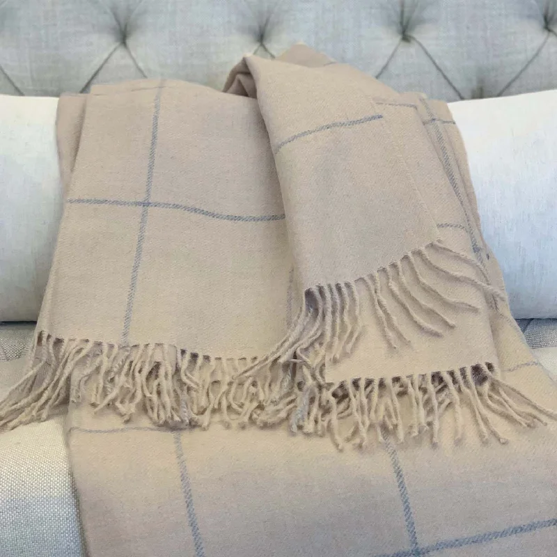 Windowpane Alpaca Throw