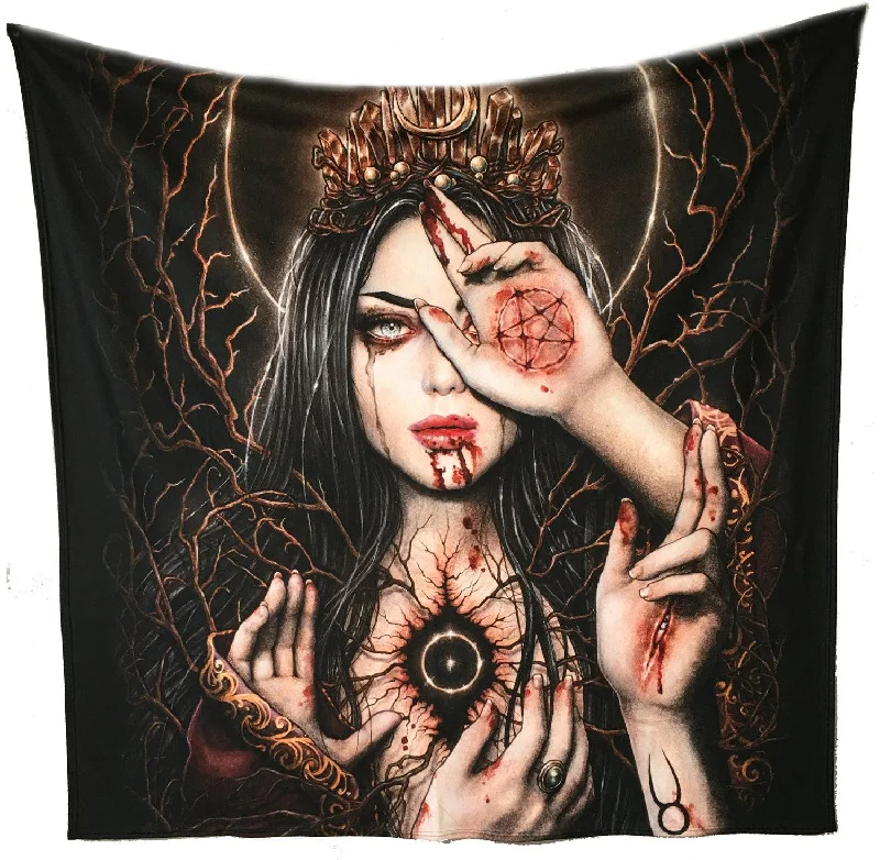 WSH - High Priestess - Fleece Blanket / Throw / Tapestry