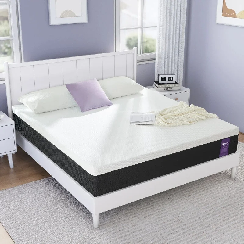 10" No-Noise Medium Memory Foam Mattress Infused Ge