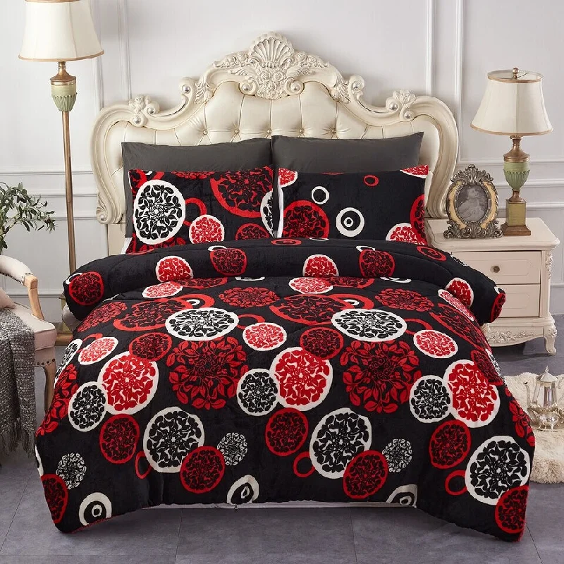 3Pcs Queen Winter Comforter Set