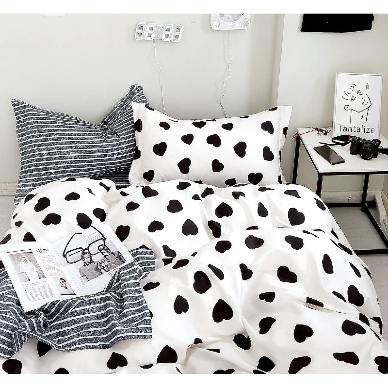 Berlin Heart Print 100% Cotton Comforter Set