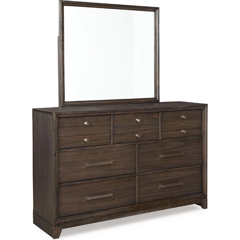 Brueban Dresser and Mirror - Rich Brown