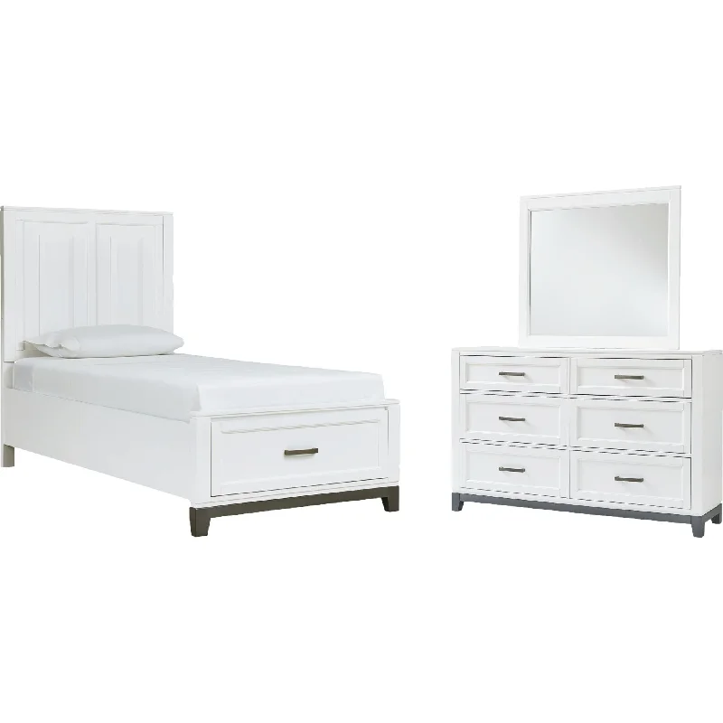 Brynburg 5 Piece Twin Bedroom - White