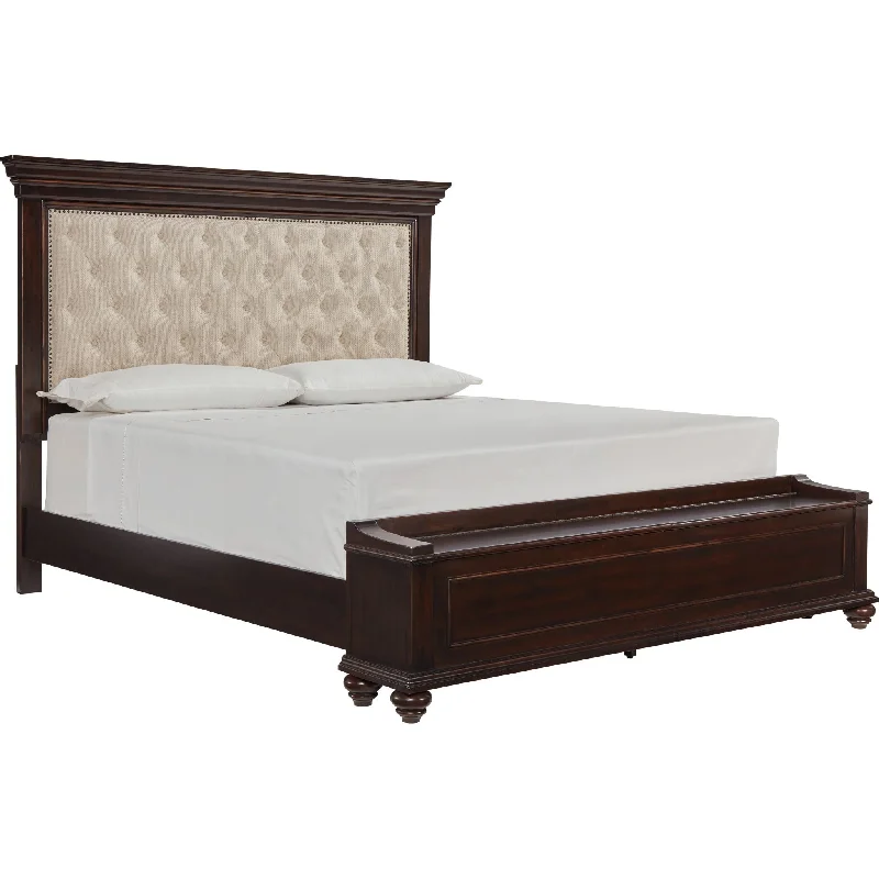 Brynhurst California King Storage Bed - Dark Brown