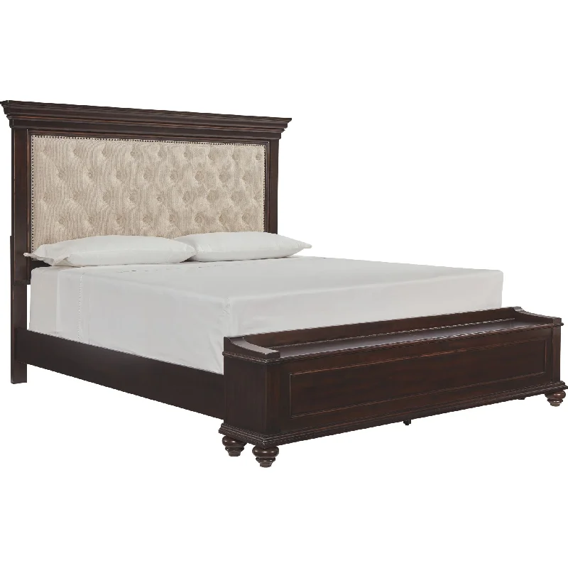 Brynhurst King Storage Bed - Dark Brown