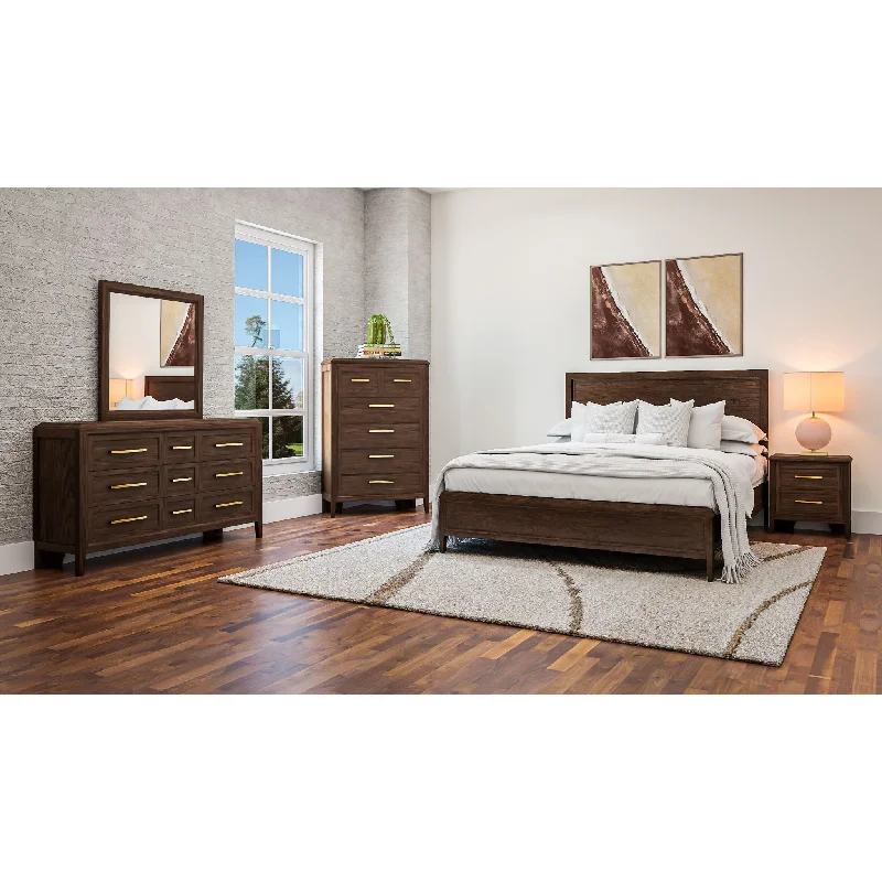 Bryson 6 Piece Panel Bedroom - Smokey Bronze