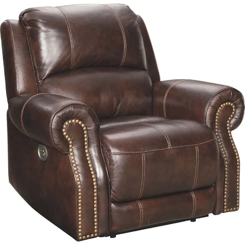 Buncrana Power Recliner - Chocolate