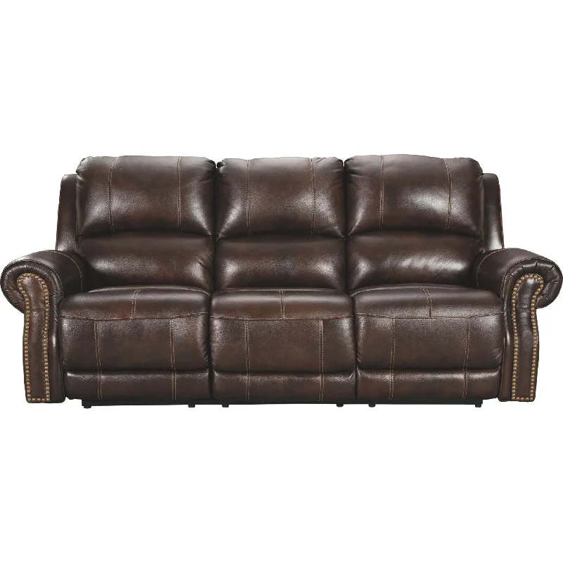 Buncrana Power Reclining Sofa - Chocolate