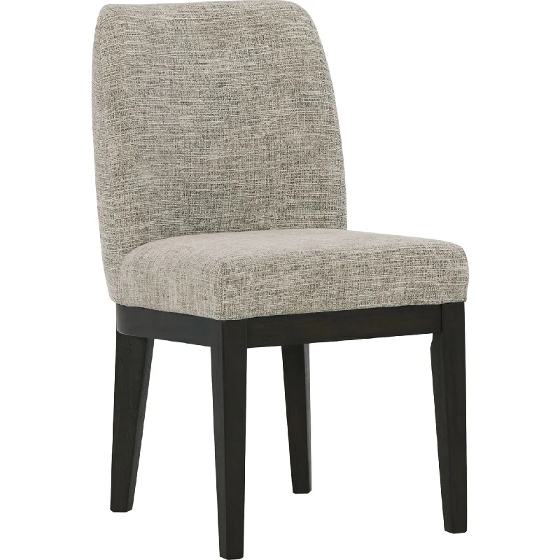 Burkhaus Side Chair - Beige/Dark Brown - (D984-01)