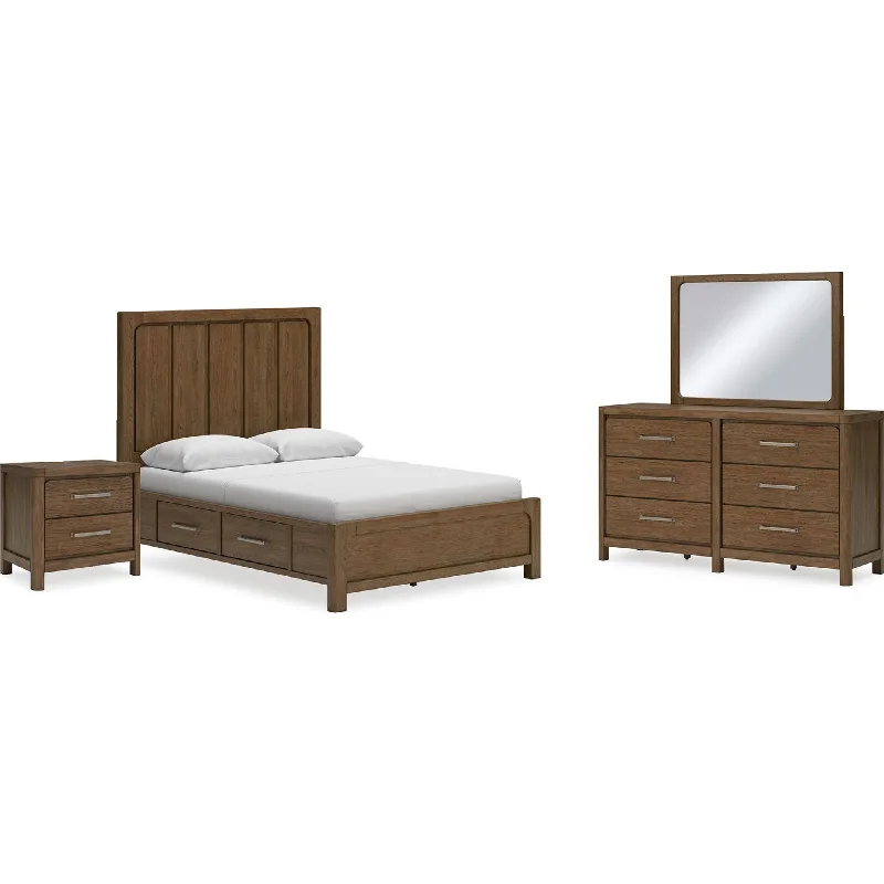 Cabalynn 6 Piece Storage Bedroom - Light Brown