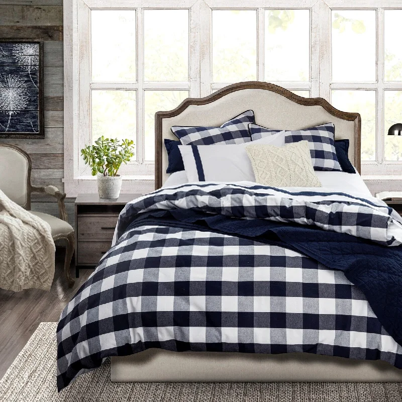 Camille Comforter Set, Super King Navy