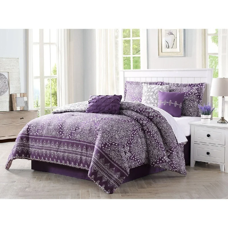 Carmela Home Harris 7-Piece Reversible Comforter Set