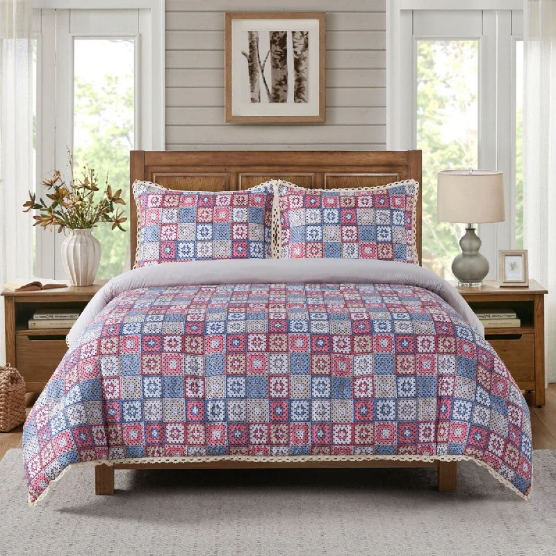 Country Living Granny Square Comforter Set