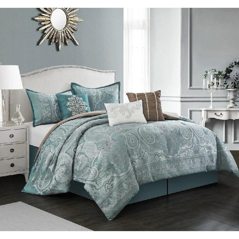 Gracewood Hollow Asghar 7-Piece Paisley Comforter Set