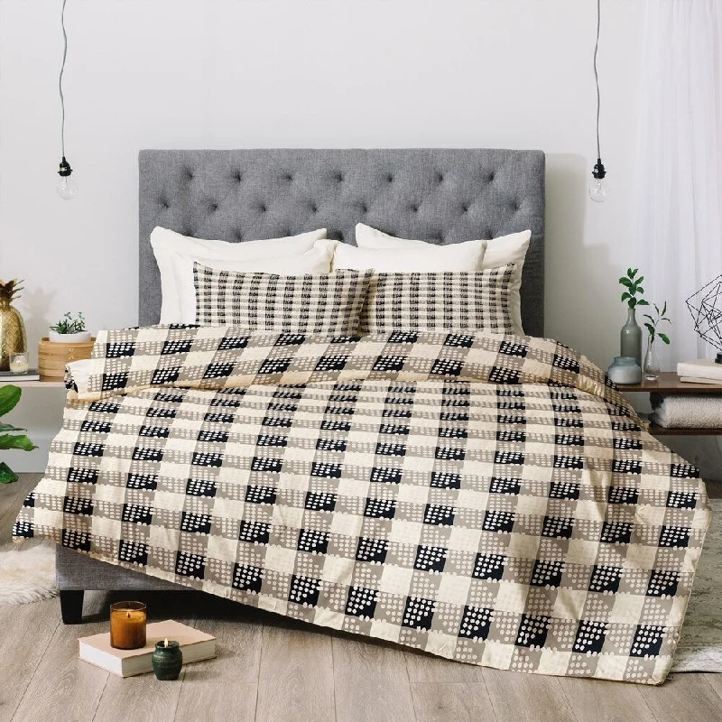 Holli Zollinger Anthology Of Pattern Seville Gingham Black Comforter Set -Twin XL