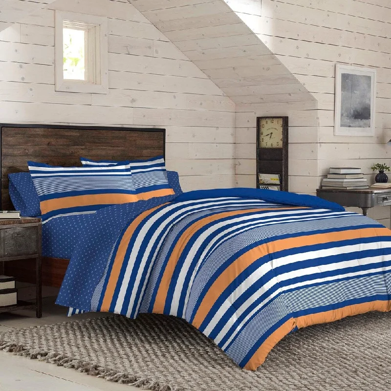 IZOD Anderson Stripe Reversible Comforter Set with Shams