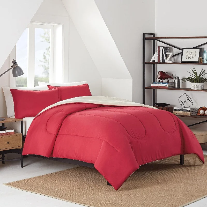 IZOD Reversible Red Comforter Set