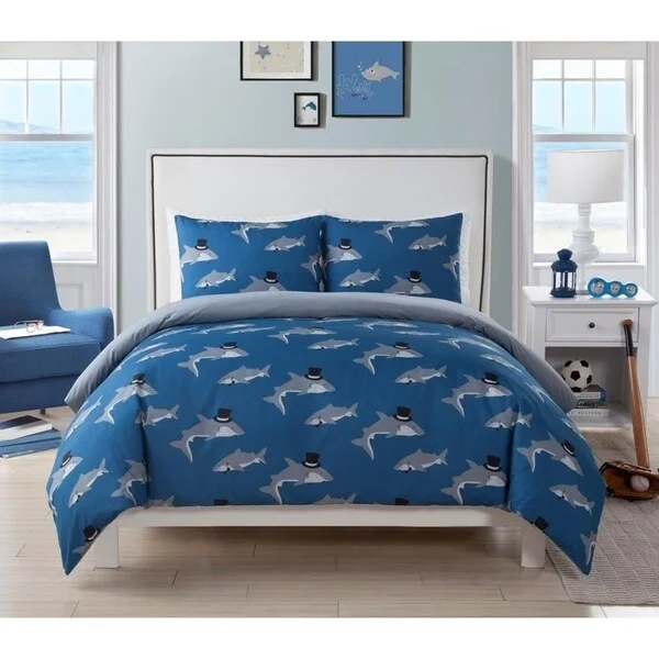 Lala Bash Chomp Shark 2 Piece Comforter Set