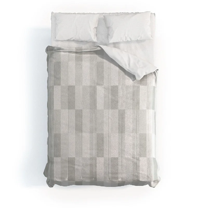 Little Arrow Design Co Cosmo Tile Gray Made To Order Full Comforter Set