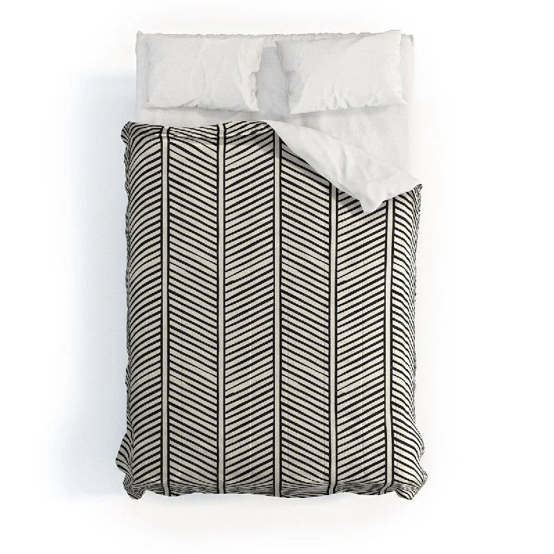 Little Arrow Design Co Organic Chevron Inkwell Made To Order Full Comforter Set