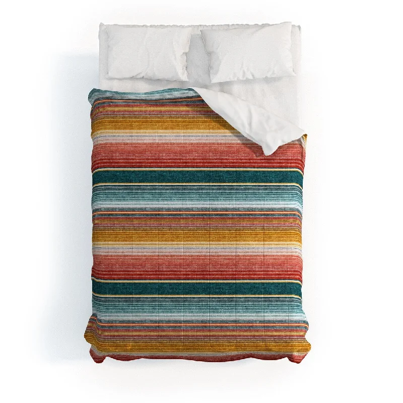 Little Arrow Design Co Serape Southwest Stripe Earth Made To Order Full Comforter