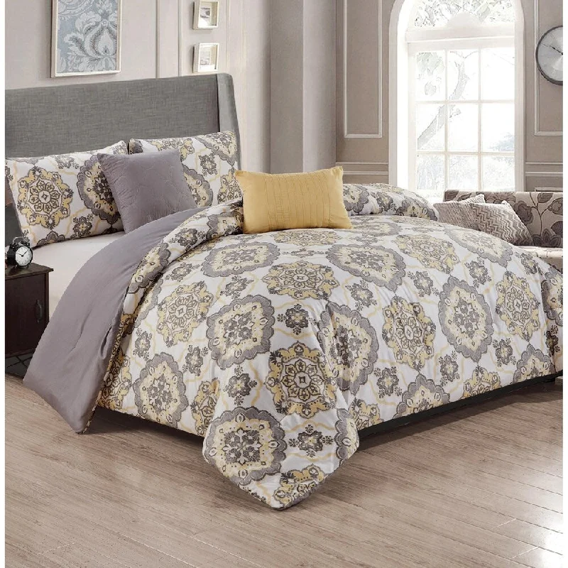 Liverpool 5-Piece Reversible Comforter Set