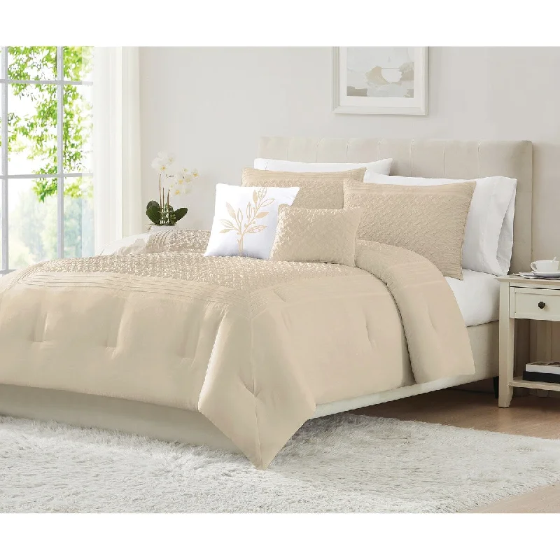 Luna Pleated Hotel Comforter Set