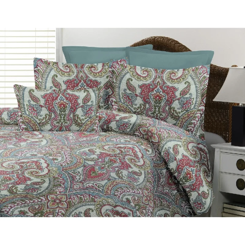 Mayberry Damask print comforter set