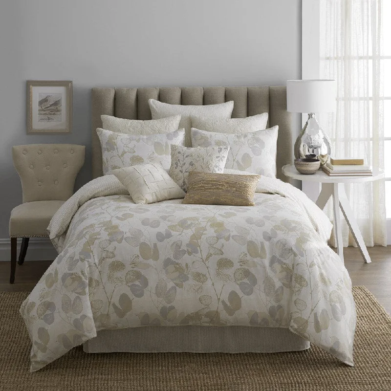 Modern Living Oxidized Leaf 4-piece Comforter Set