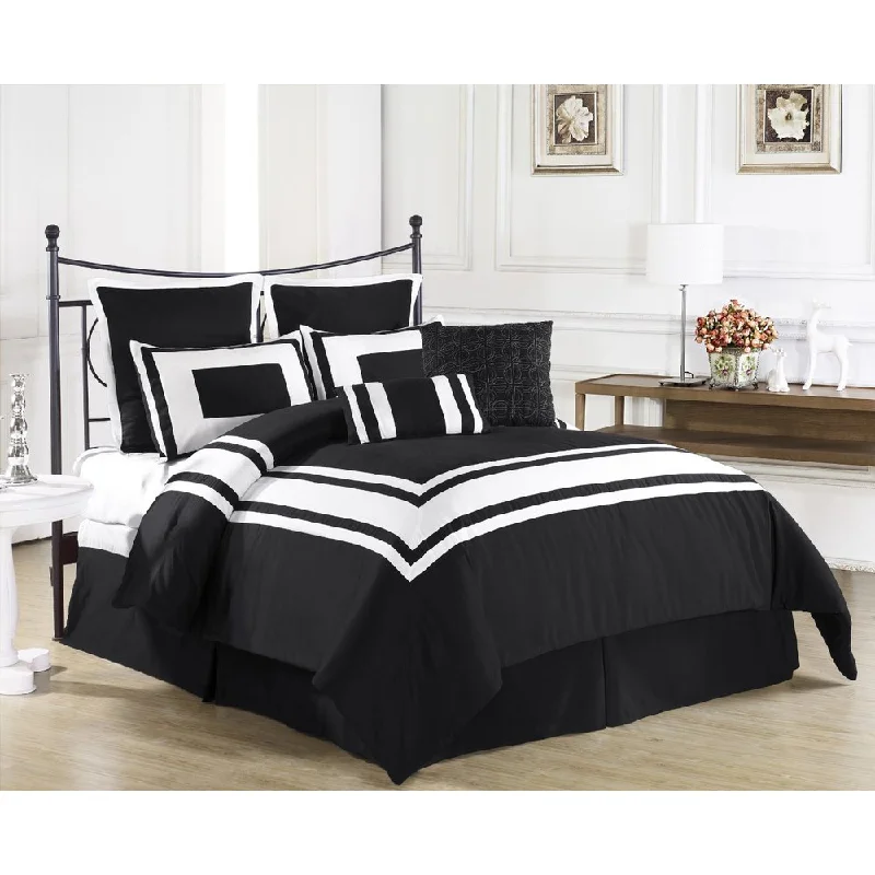 Modern Plush Comforter 8-piece Set