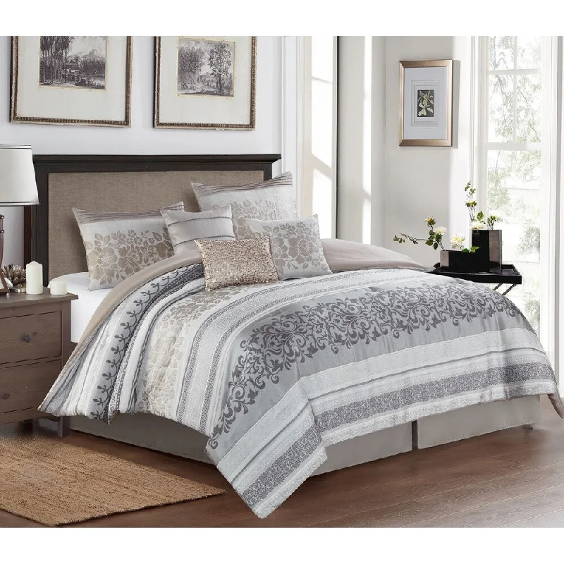 Nanshing Joyce Luxury 7-Piece Glam Comforter Set