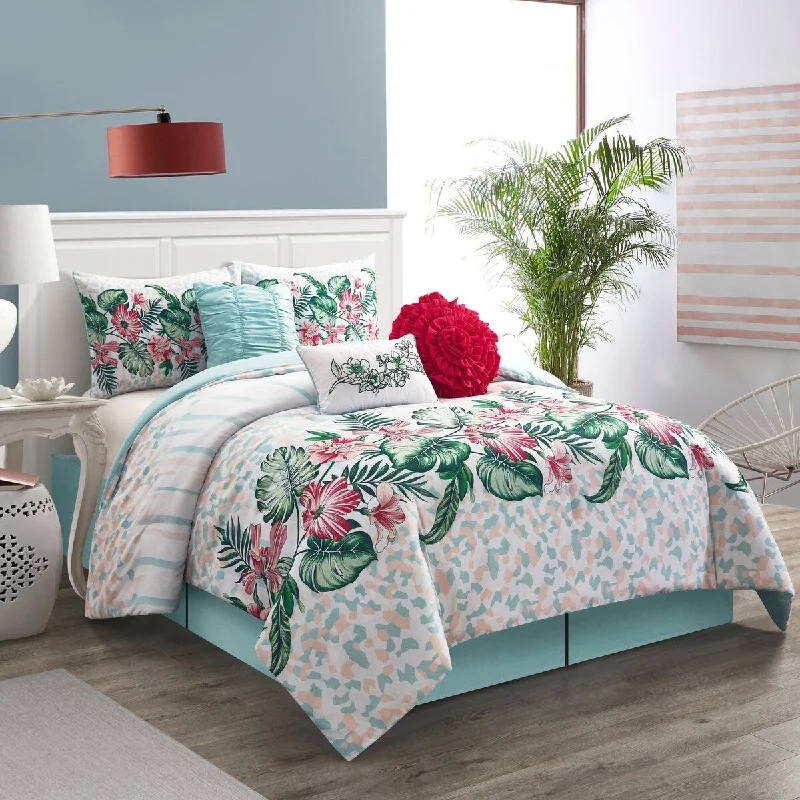 Nanshing Marlene 7-Piece Tropical Comforter Set