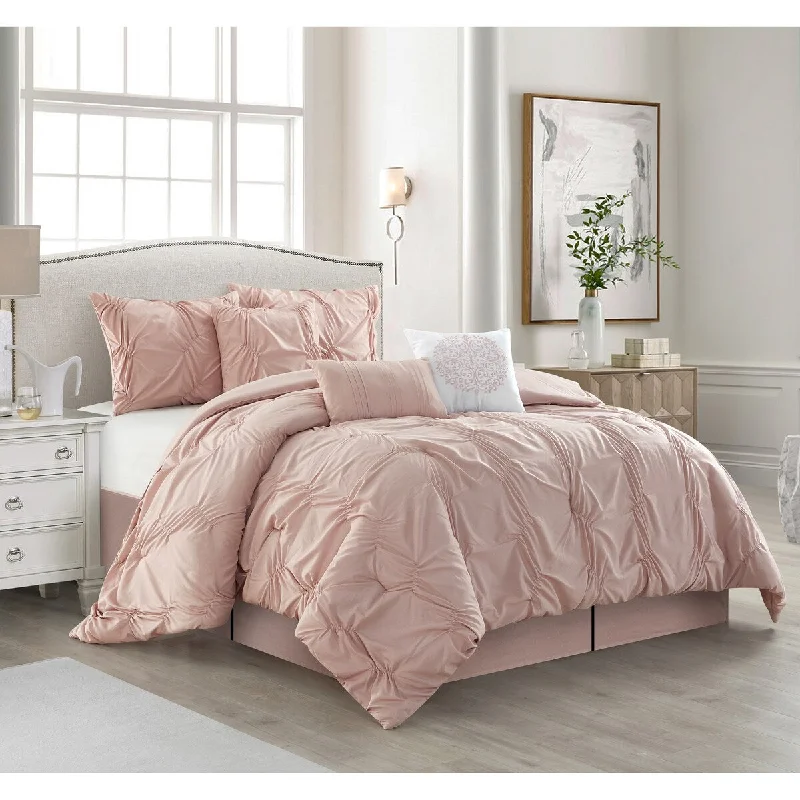 Nanshing Sandra 7 Piece Chic Pintuck Comforter Set