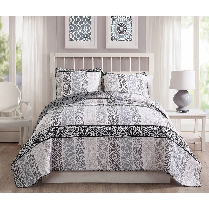 Quaint Home Kylie 3-Piece Reversible Quilt Set