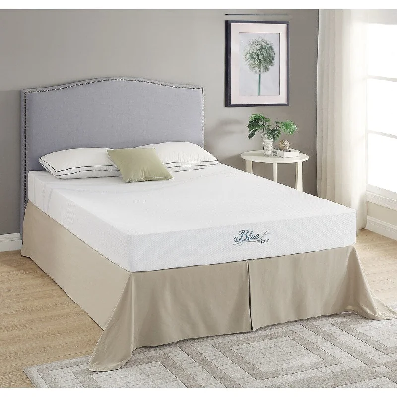 Roundhill Furniture Blue River Gel-Infused Green Tea Memory Foam 8 Inch Mattress - N/A