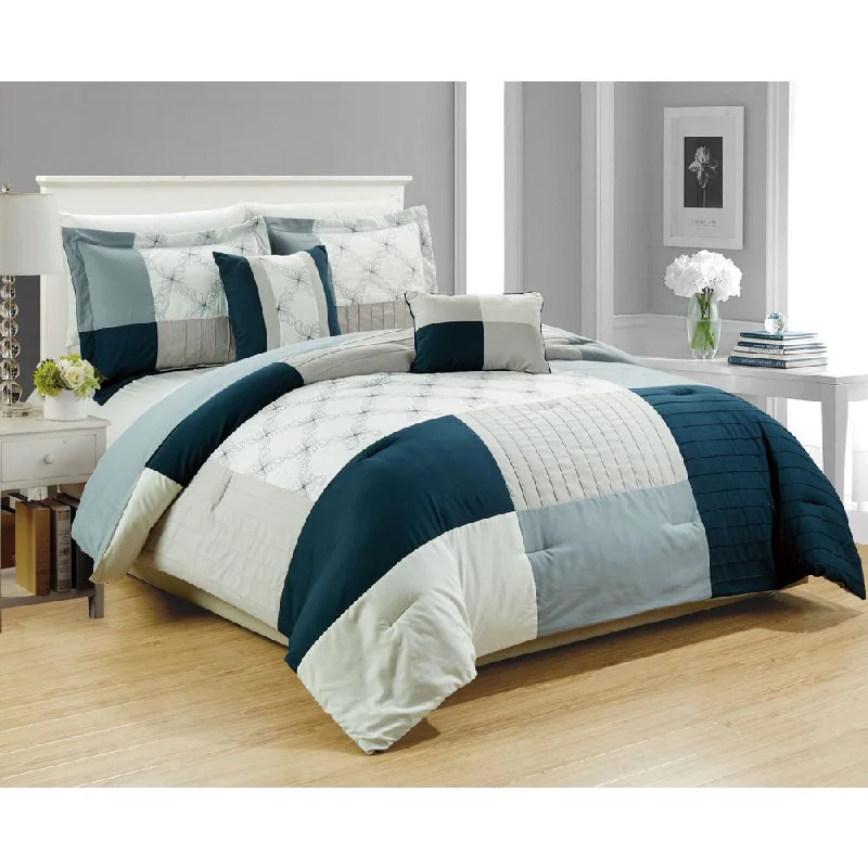 RT Designers Collection Hanover Embroidered 5-Piece Comforter Set, King