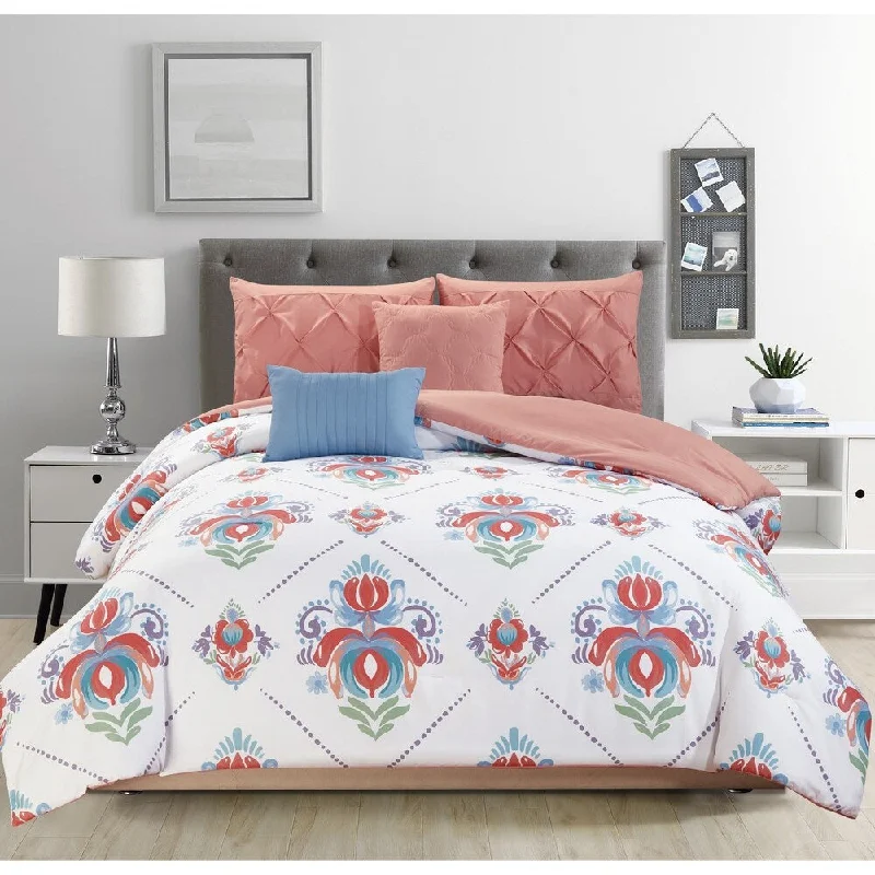 RT Designers Collection Kendra 5-Piece Reversible Comforter Set