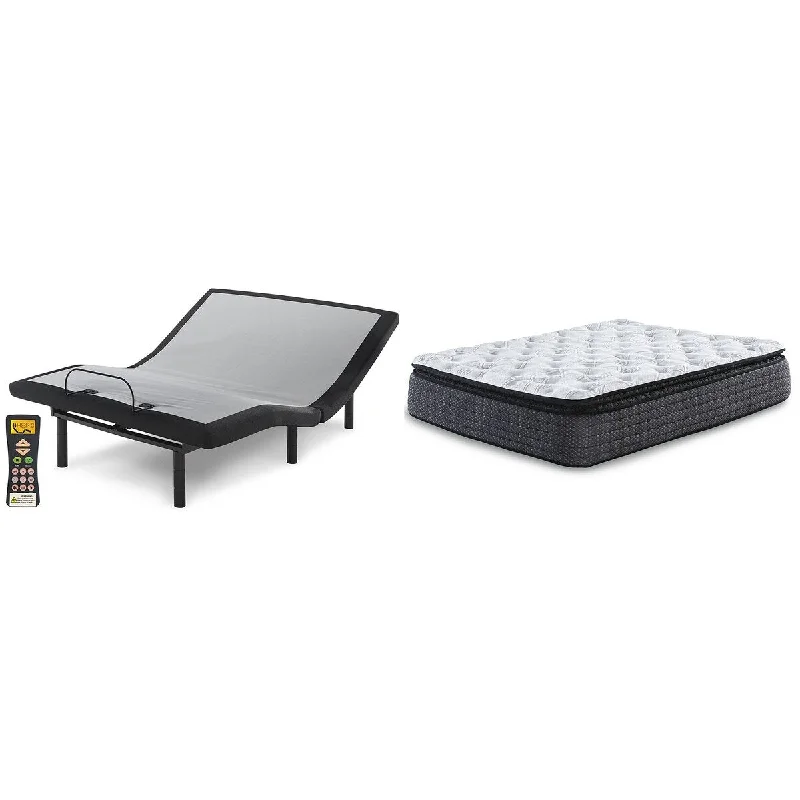 Signature Design by Ashley Limited Edition Pillowtop Black/White 2-Piece Queen Mattress Package