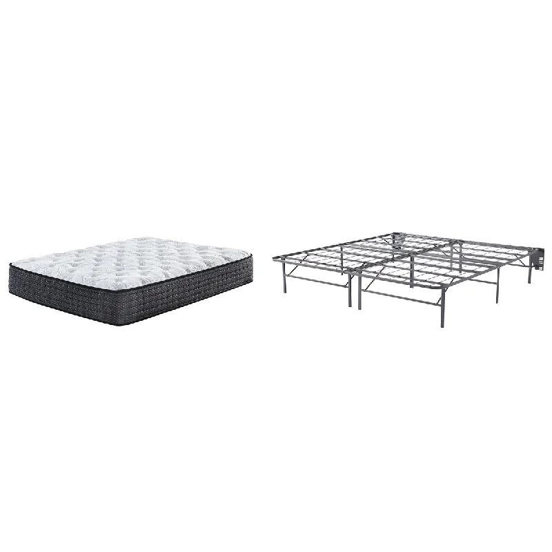 Signature Design by Ashley Limited Edition Plush Black/White 2-Piece King Mattress Package