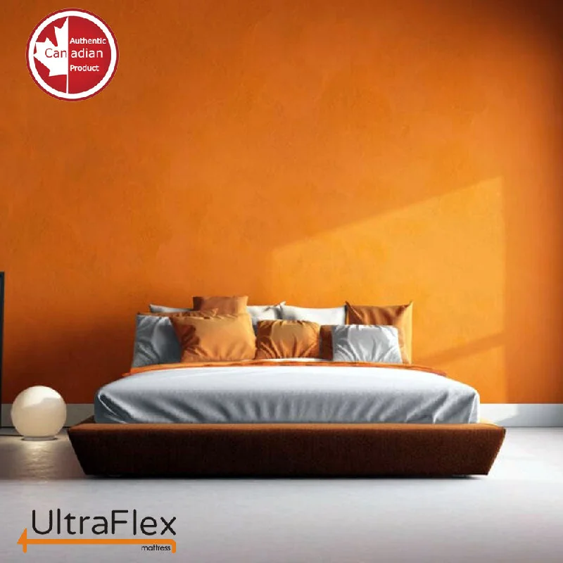 UltraFlex ASPIRE- Supportive Medium-Firm Foam Mattress with Cool Gel Memory Foam for Pressure Relief, with Waterproof Protector. Made in Canada.