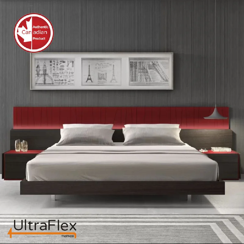 UltraFlex IMPERIAL- Hybrid Orthopedic Heavy Duty Pocket HDCoil Spring, Pressure Relieving for Multi Posture Support, Comfort Foam Encased, Eco-friendly Mattress (Made in Canada)