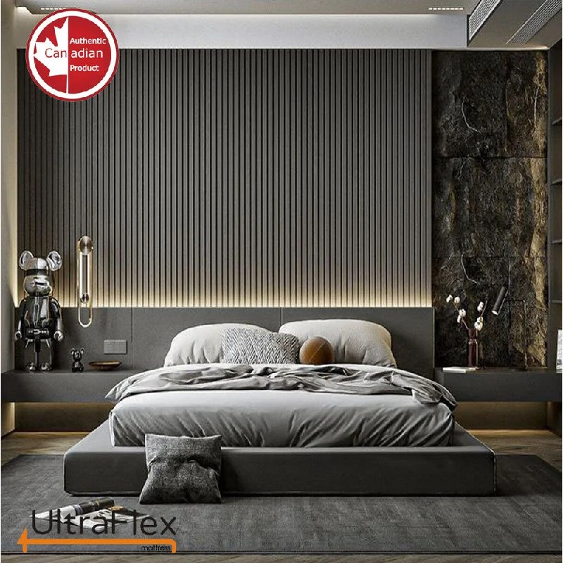 UltraFlex REVIVE- Hybrid 12” Breathable Pillowtop, Spinal Support HDcoils, Luxury Comfort Hypoallergic Foam Encasement, Pressure Relieving Coils, Eco-Friendly Mattress (Made in Canada)